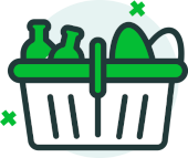 Ícone de cesta de compras